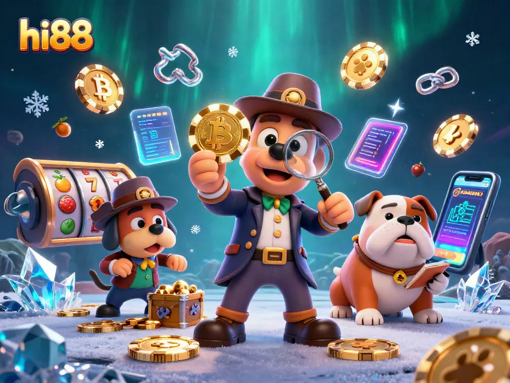 Engage with hi88's thrilling casino scene featuring a detective exploring poker bets.