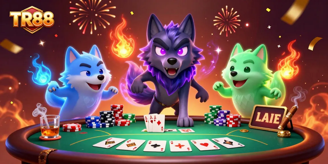 Join the excitement at TR88 with elite poker elements and ghostly wolf companions.