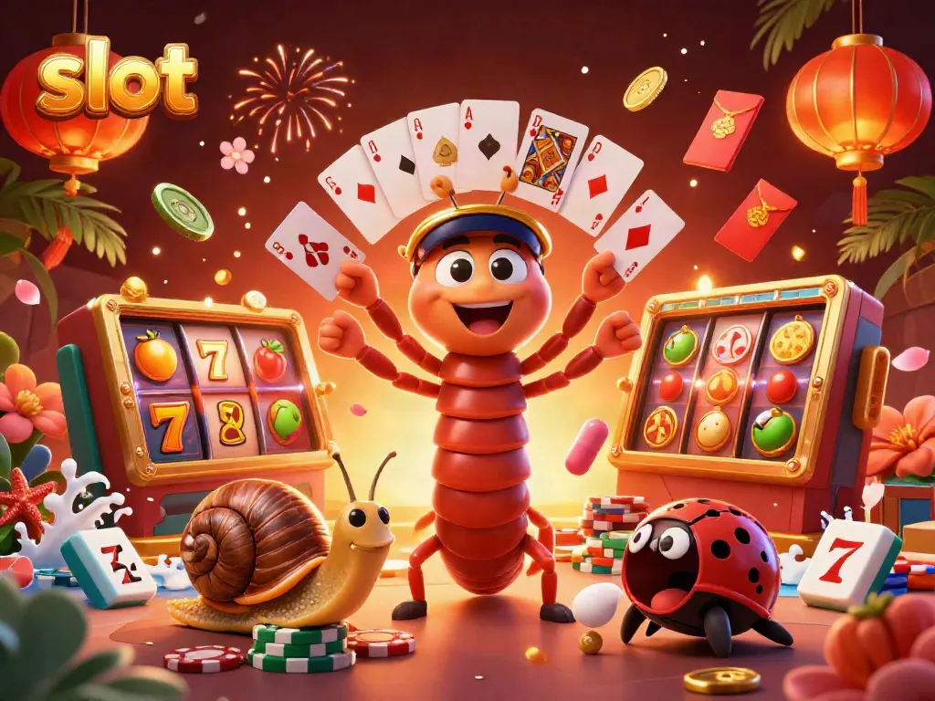 Experience thrilling slots gameplay with dynamic characters and vibrant casino elements.