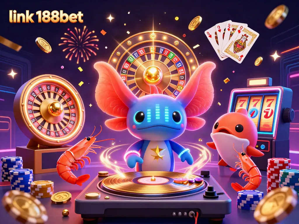 Engage in thrilling gameplay with link 188bet featuring a vibrant casino scene and fun animated characters.