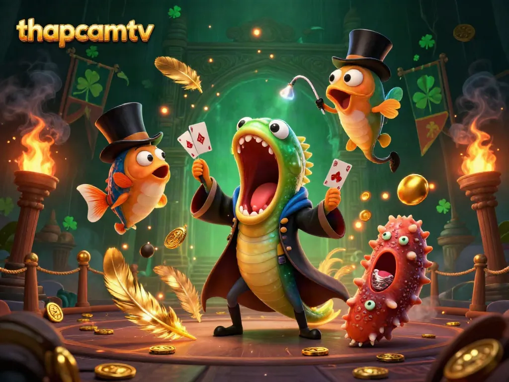ThapcamTV offers dynamic gambling experiences with engaging characters showcasing their thrilling magic acts.