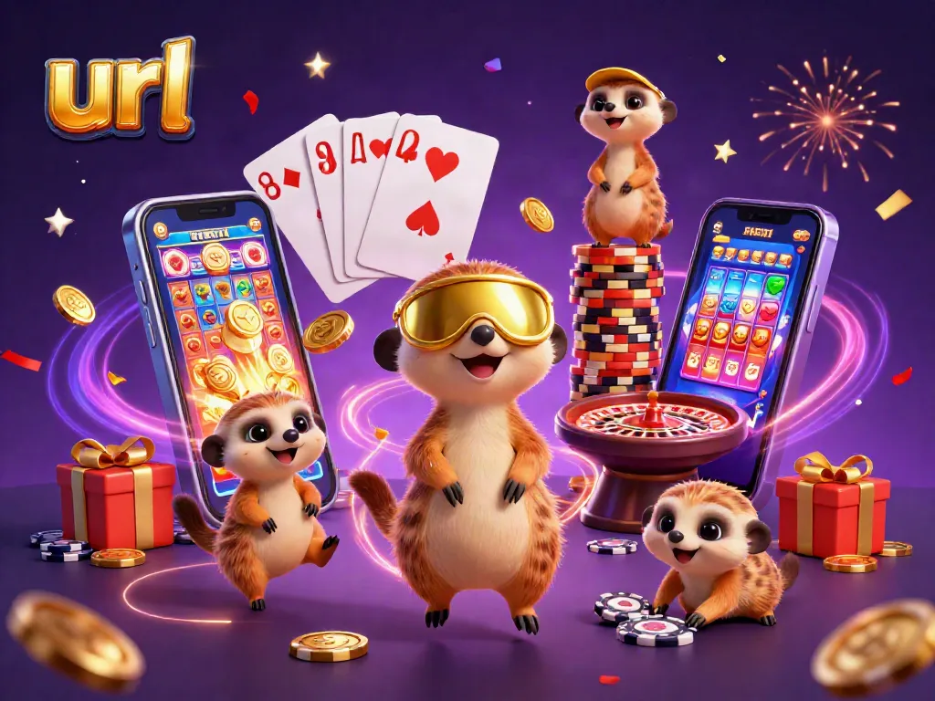 Engage in thrilling casino fun with the url as lively meerkats oversee a vibrant gaming operation.