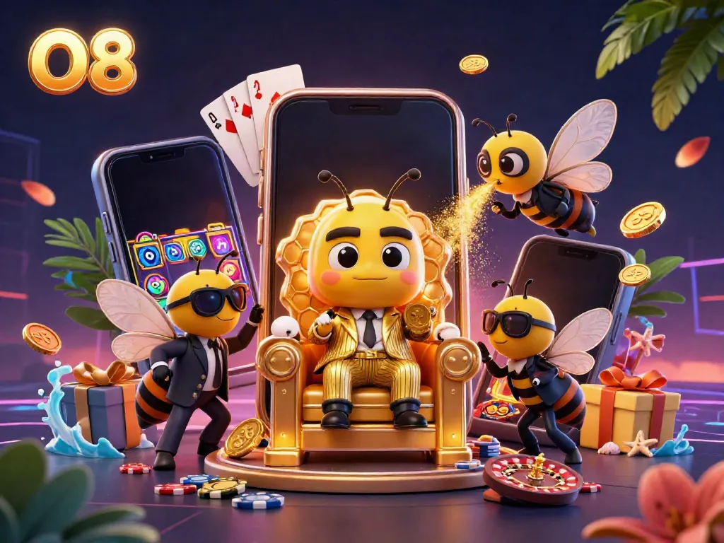 Experience immersive casino action with O8's engaging slot games and vibrant characters.