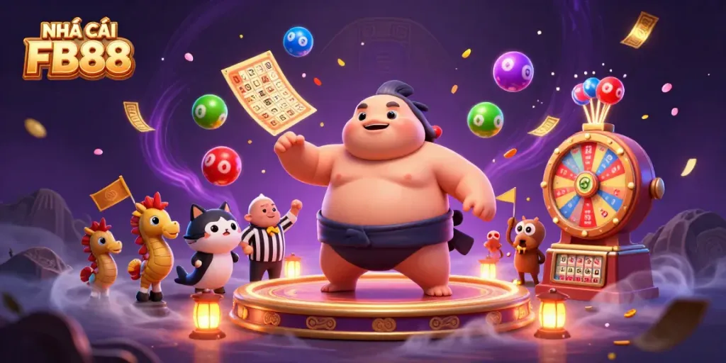 Experience the thrill at NHÀ CÁI FB88 with a dynamic underwater gambling scene featuring lively characters.