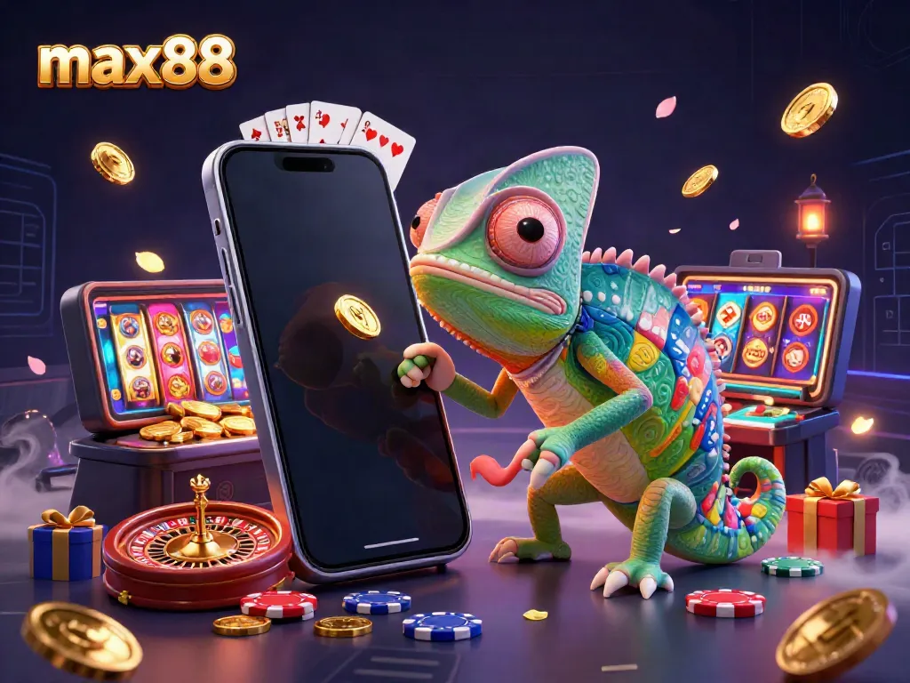 Engage with max88's casino excitement featuring colorful characters, vibrant games, and thrilling jackpots.