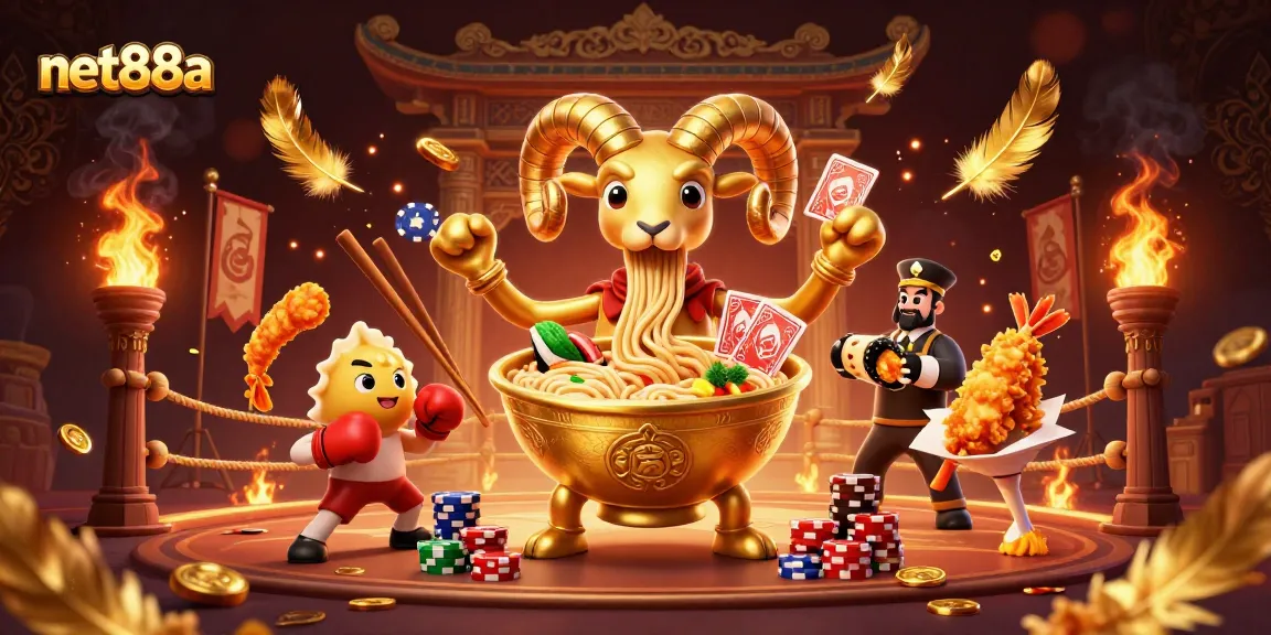 Experience the excitement at net88a with vibrant casino characters and dynamic gaming elements.