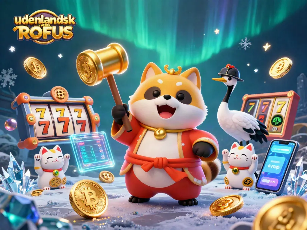 Engage in the excitement of udenlandsk casino uden ROFUS with festive characters and vibrant slot elements.