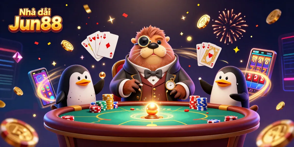 Catch big wins with Nhà cái Jun88 in this vibrant underwater casino scene filled with excitement.