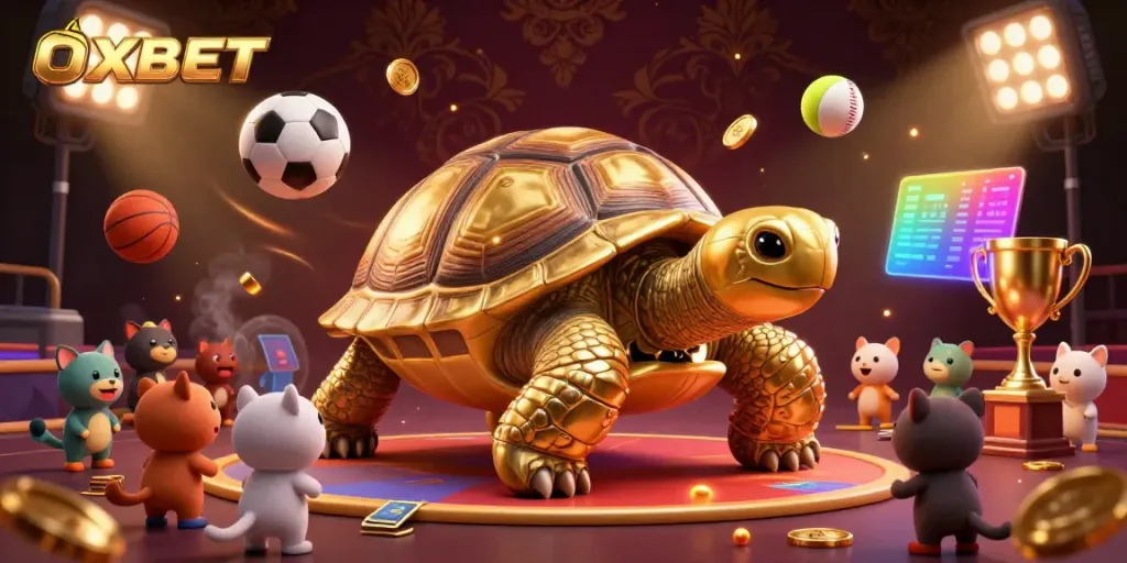 Experience the thrilling gameplay at OXBET with an exciting illustration of gambling activities.
