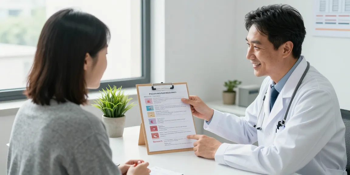 Patient bespricht Polyneuropathie Medikamente mit Arzt in moderner Praxis, umgeben von medizinischen Unterlagen.
