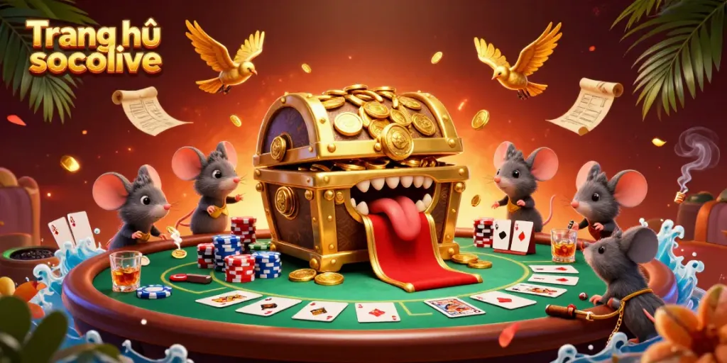 Engage with enchanting entertainment at Trang chủ socolive featuring treasure-themed visuals and dynamic casino elements.