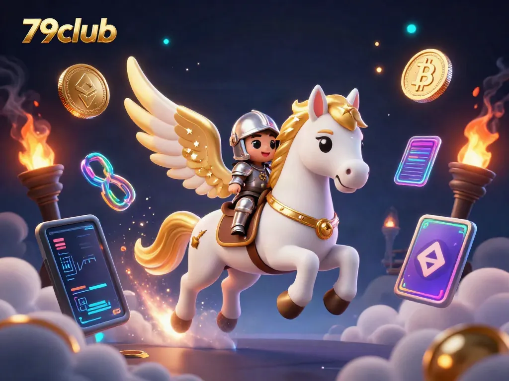 Engage with 79club for thrilling gaming experiences like never before, depicted in vibrant 3D art.
