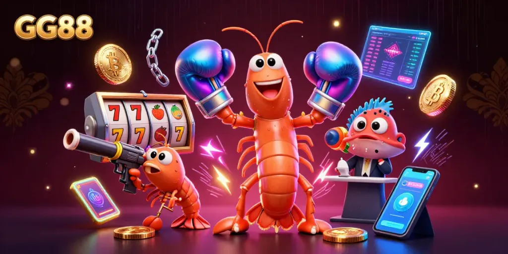 Engage in exciting gameplay with GG88 featuring vibrant characters and casino elements.