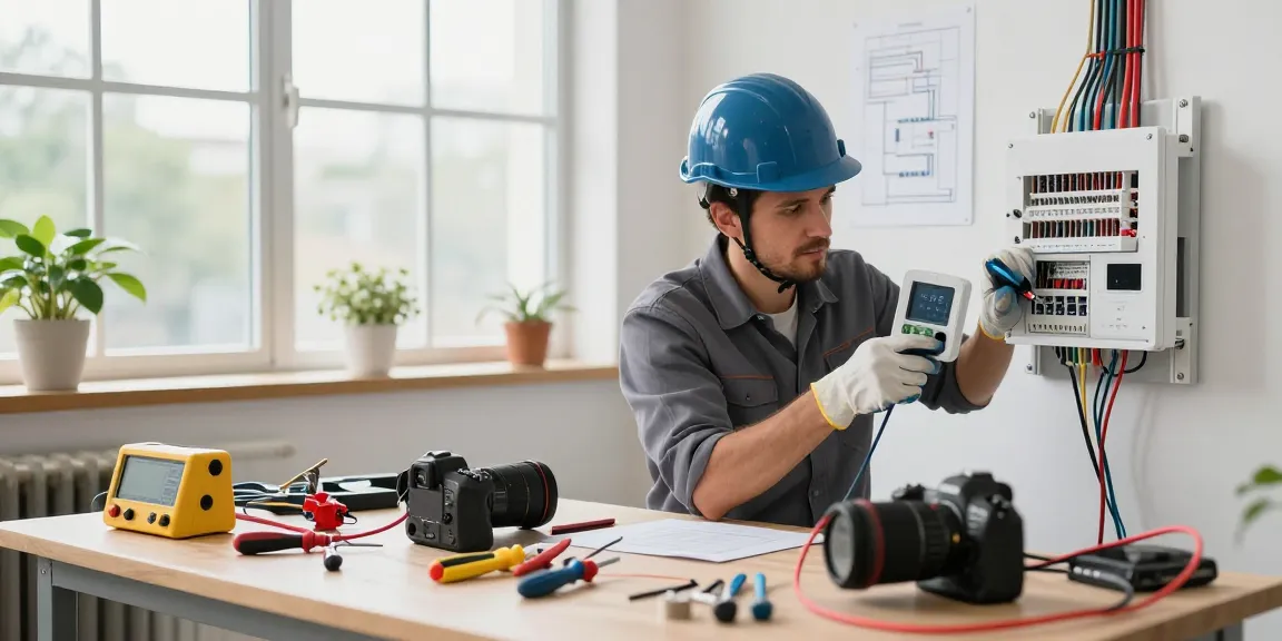 Elektrotechnik Dortmund: Elektroinstallationen und Smart-Home-Lösungen in professionellem Arbeitsumfeld.