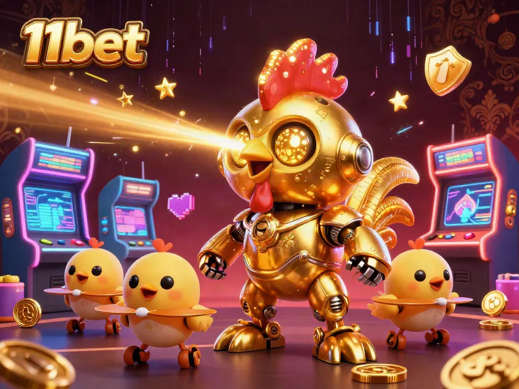Engage with 11bet's vibrant online gaming through this captivating and detailed illustration.