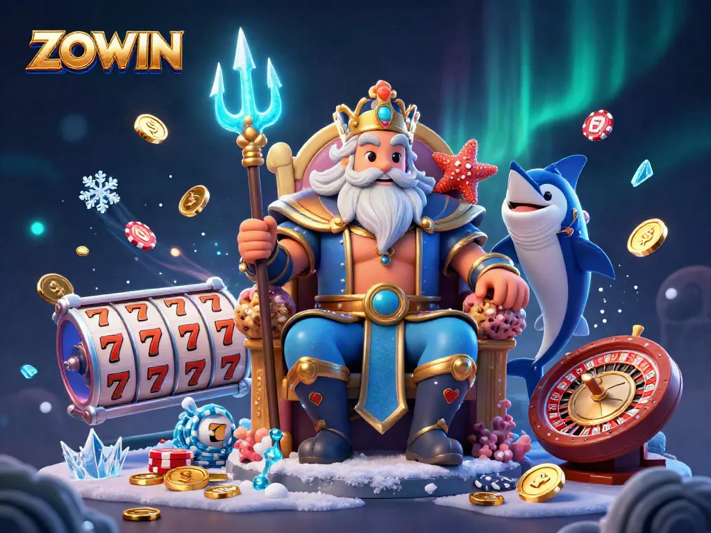 ZOWIN offers an exciting casino experience with vibrant slot reels and dynamic gameplay elements.