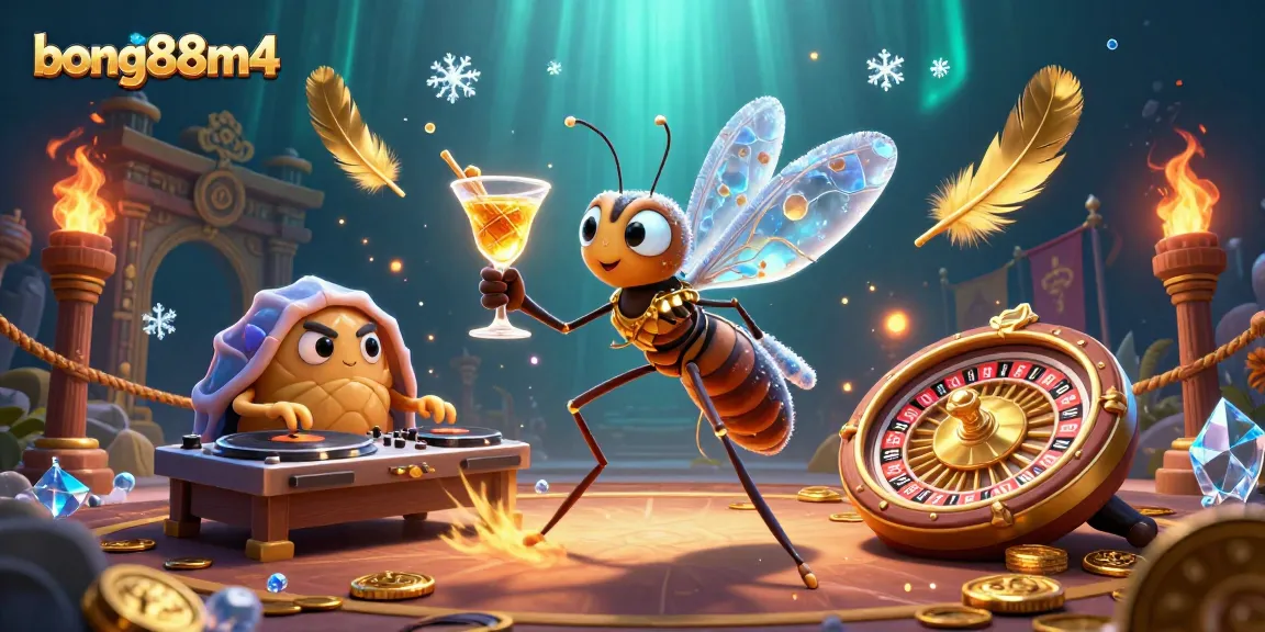 Experience the thrilling world of bong88m4 with dynamic casino elements and vibrant characters.