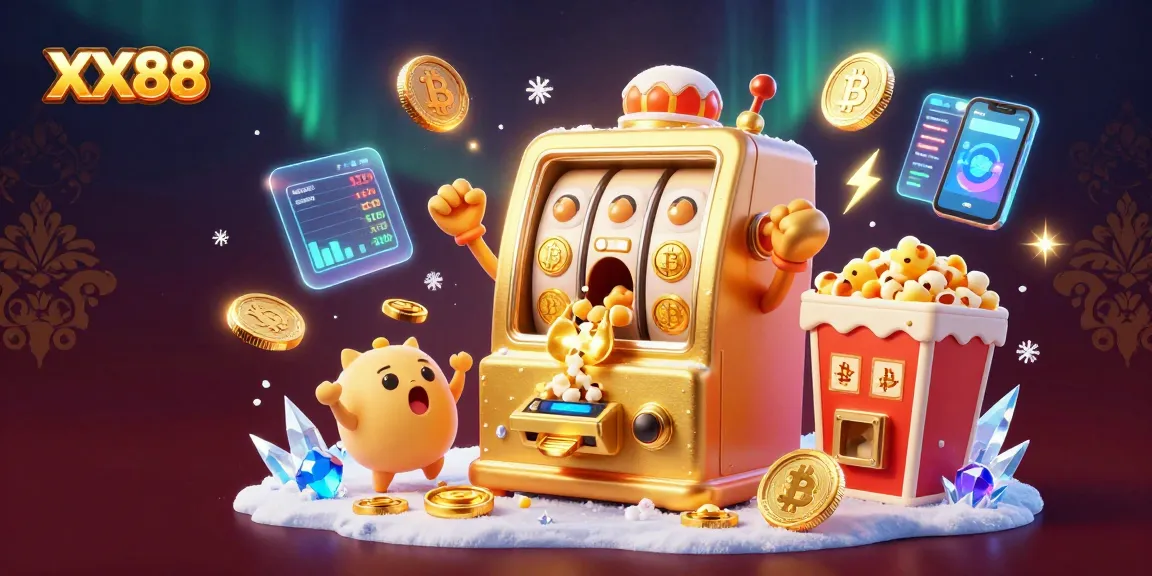 Win with XX88 slot machines as coins overflow in a vibrant casino scene.
