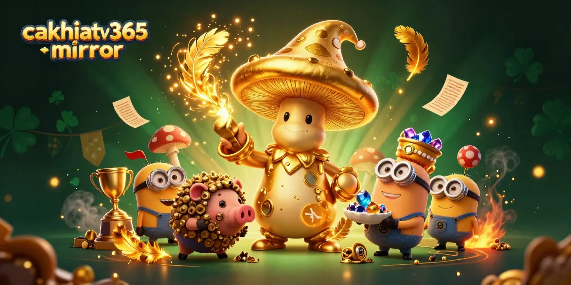 Join the action as cakhiatv365 mirror reveals exciting sports betting adventures filled with vibrant characters and golden treasure.
