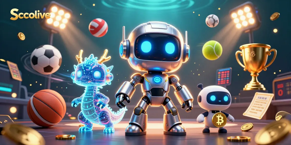 Socolive showcases a dynamic scene with a cyberpunk robot and sports elements for immersive betting experiences.